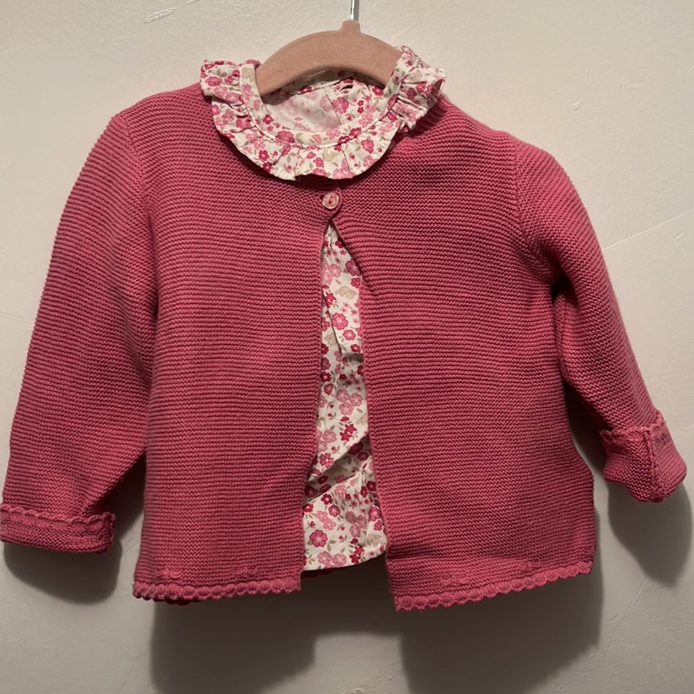 Mayoral newborn baby sweater set 3 piece outfit size 12 months - Picture 6 of 9
